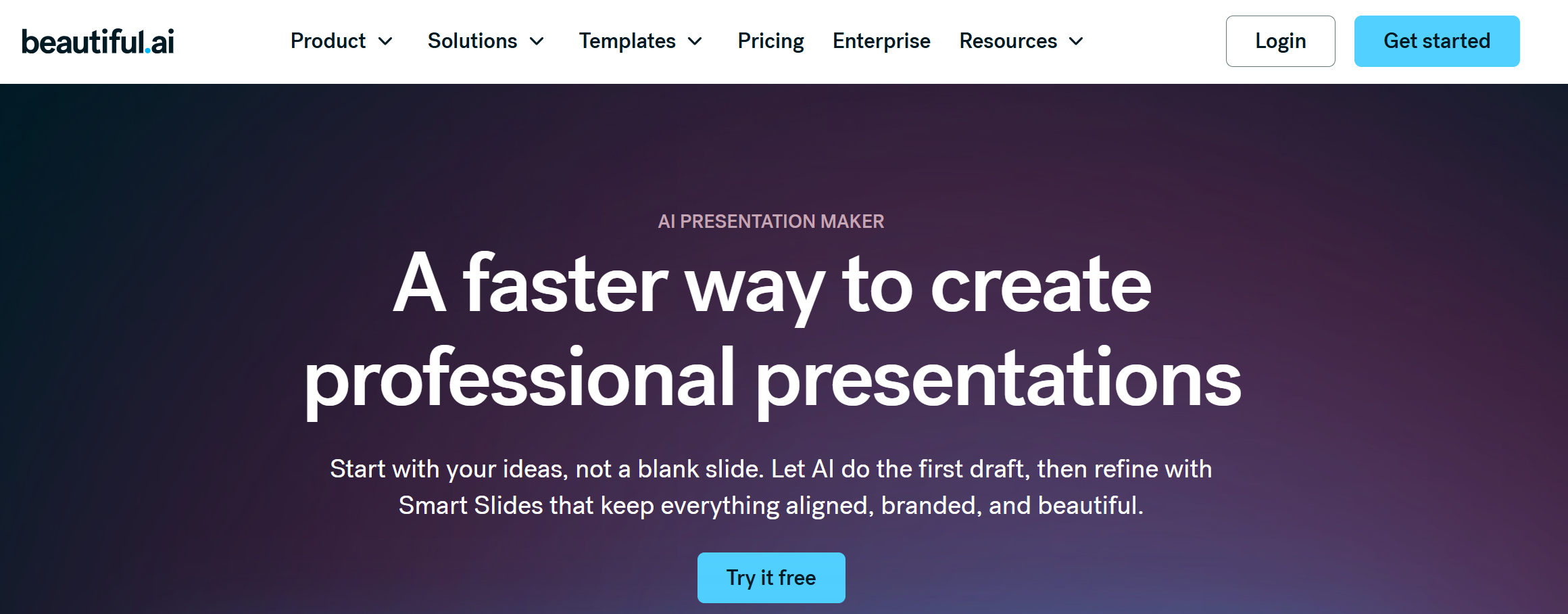 beautiful ai homepage