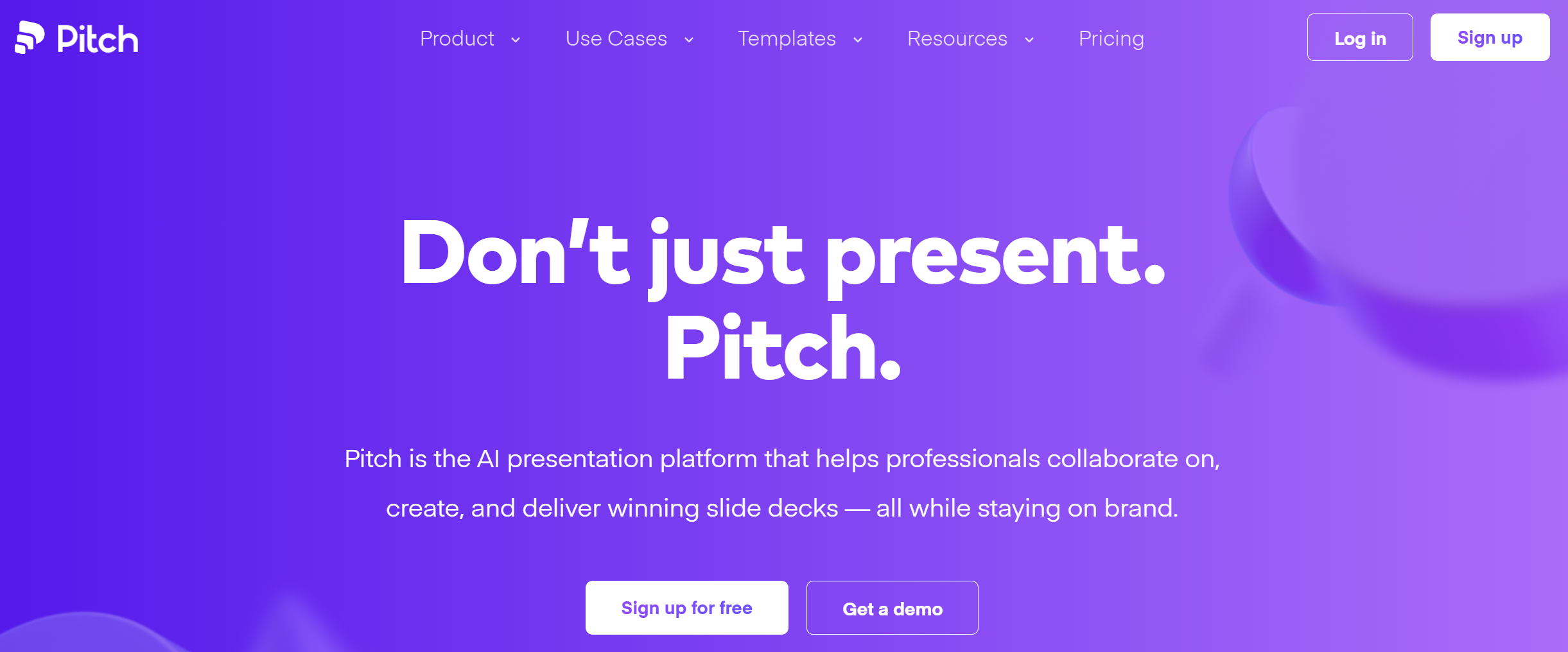 pitch homepage