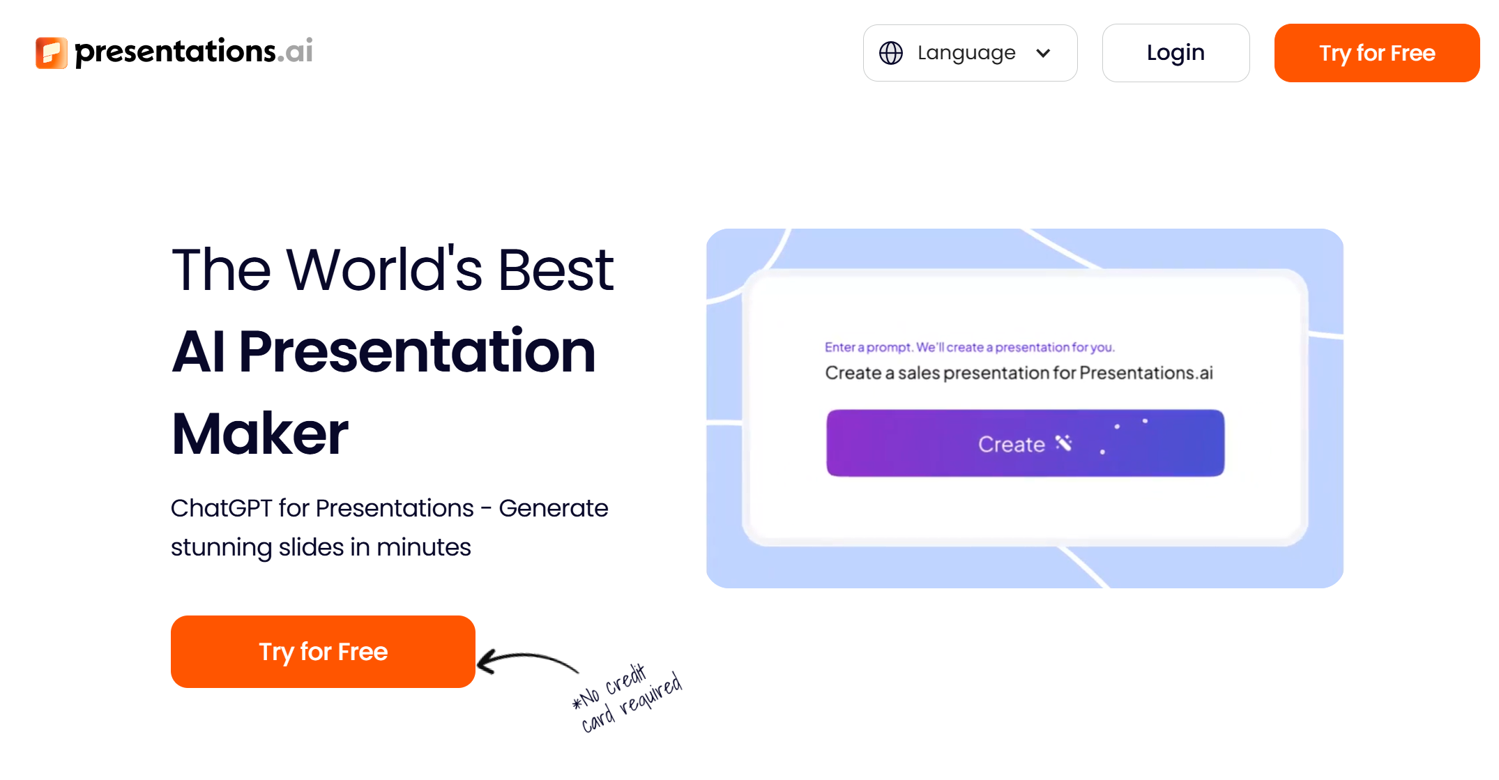 presentations ai homepage