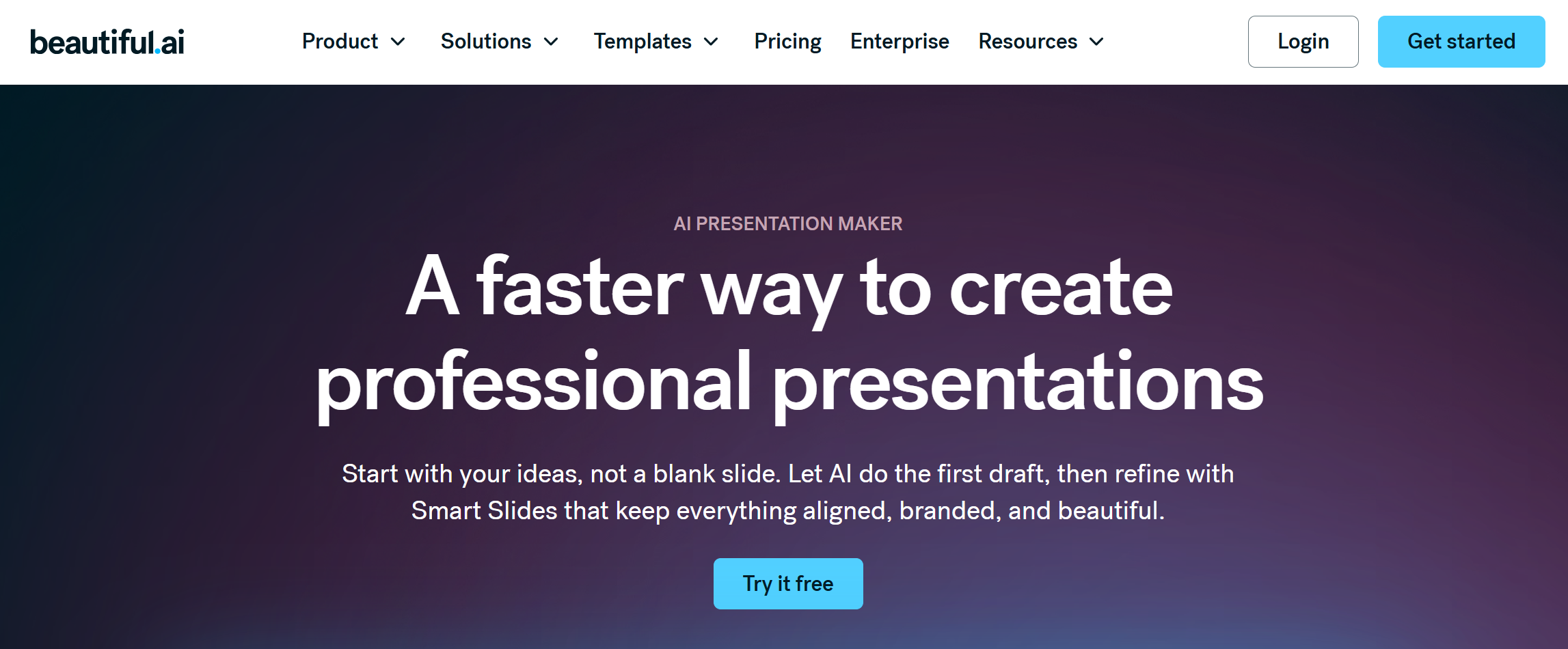 beautiful ai homepage