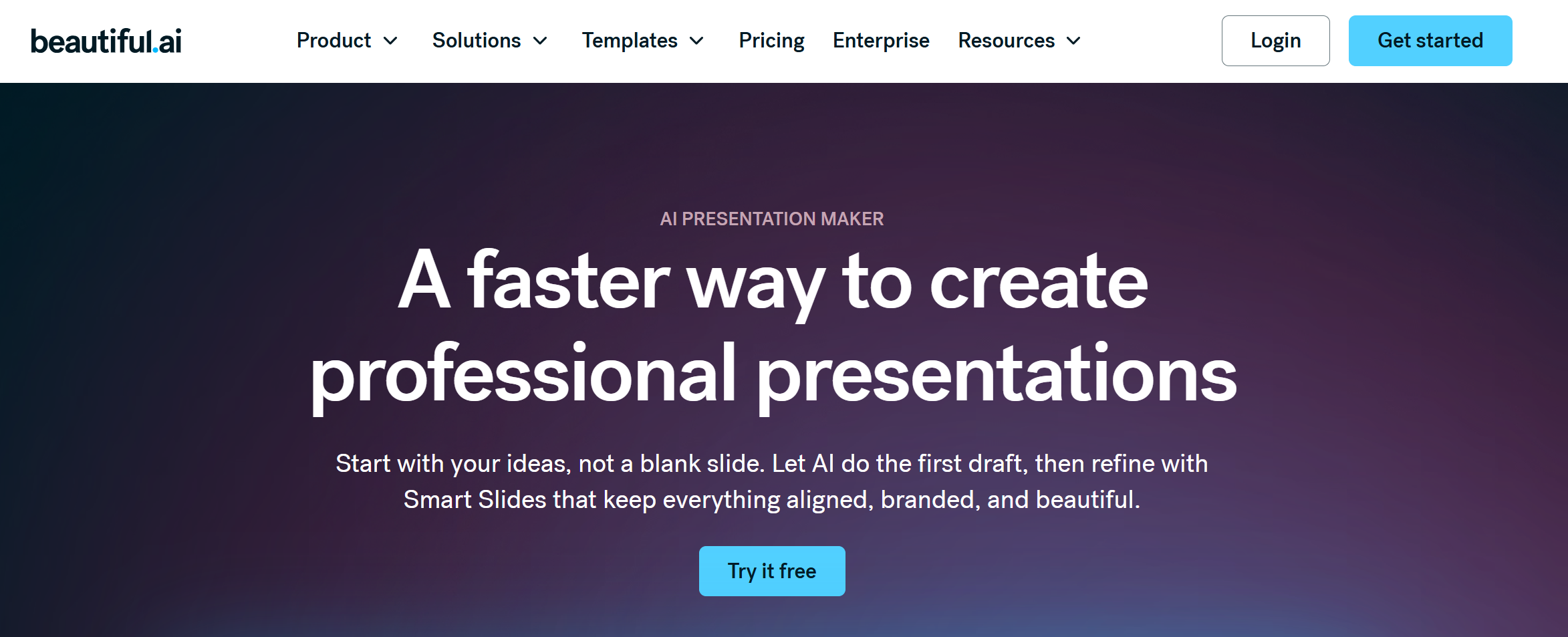 beautiful ai homepage