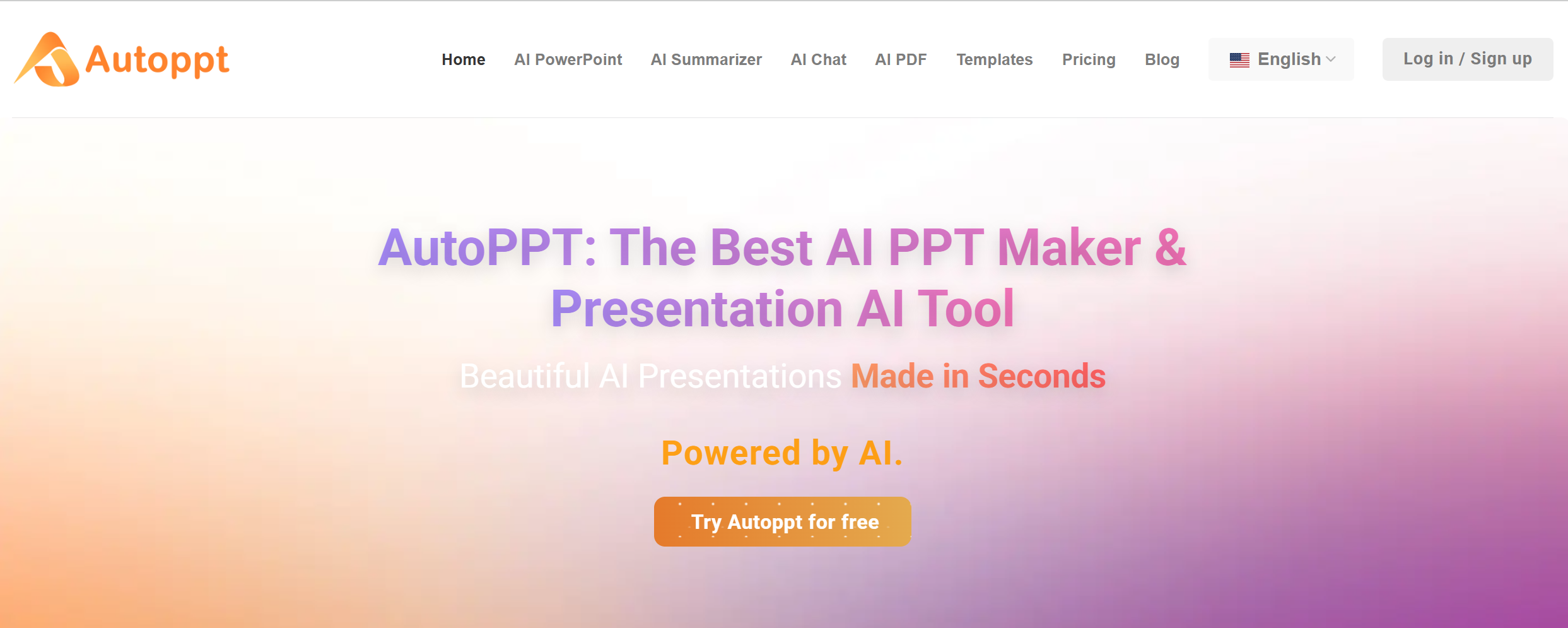 autoppt homepage