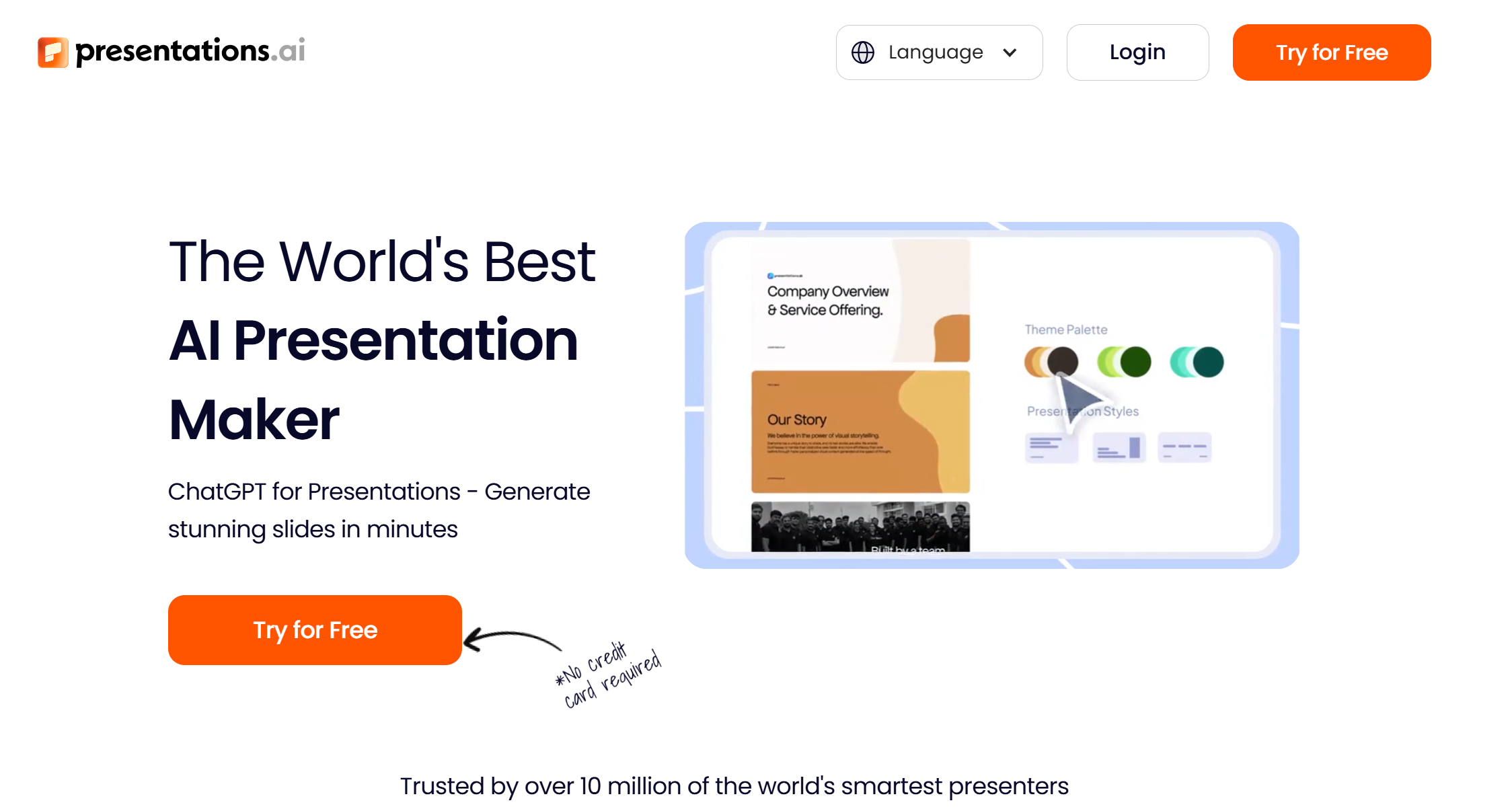 presentations ai homepage