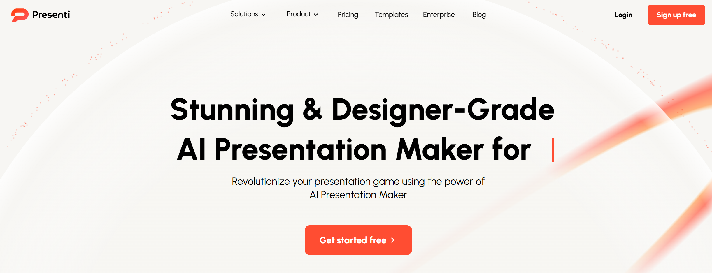  Presenti AI homepage